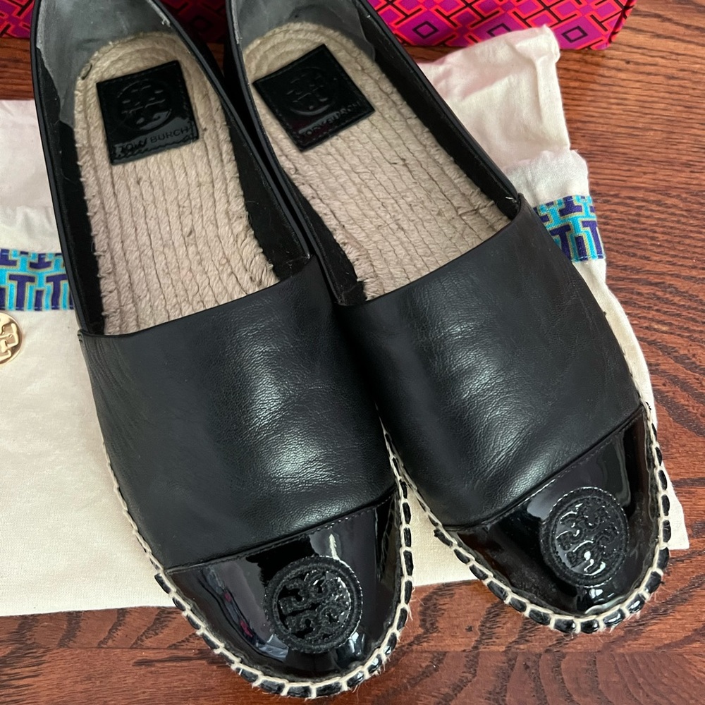 Brand new Tory Burch espadrilles bought at saks fifth avenue for 268 + tax